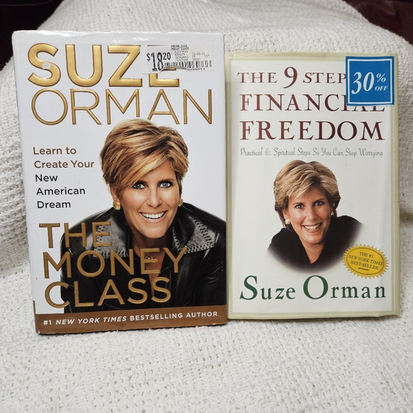 Suze Orman Finance Lot of 2 Finance Books The Money Class/The 9 Steps of Freedom - Picture 1 of 16